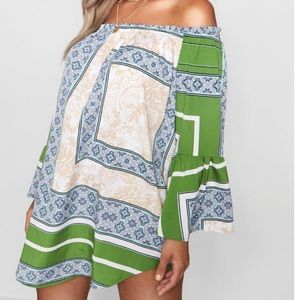 Boohoo plus Print  Tunic Dress